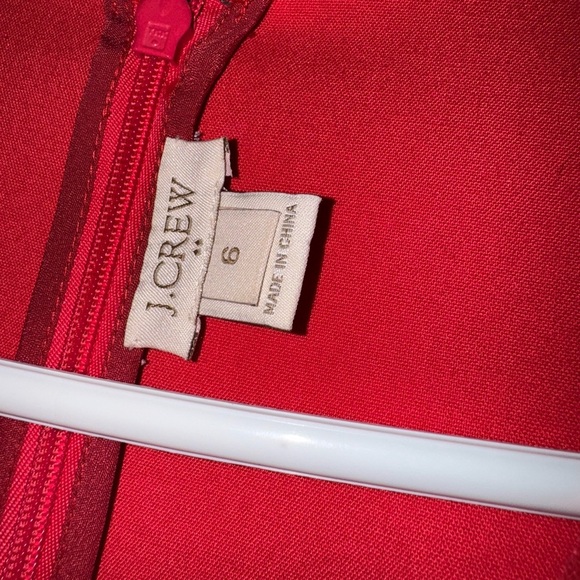 JCREW Scalloped Red Dress - Picture 5 of 10